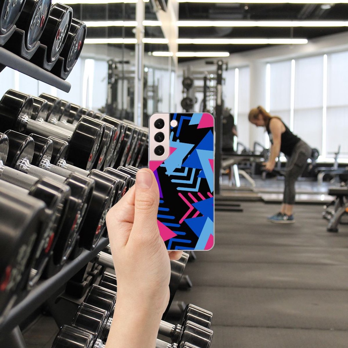 Samsung Galaxy S22 TPU Hoesje Funky Triangle