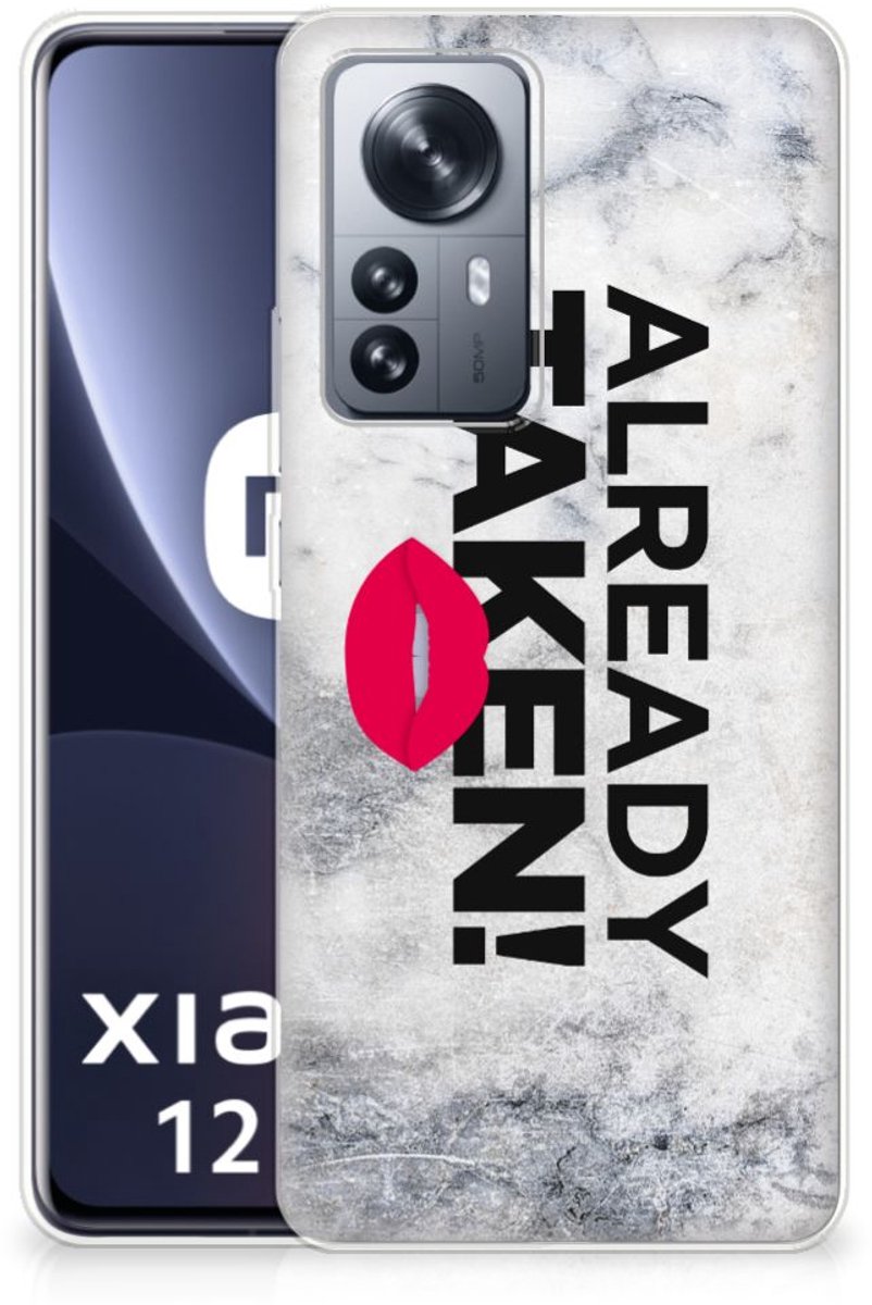 Xiaomi 12 Pro Siliconen hoesje met naam Already Taken White