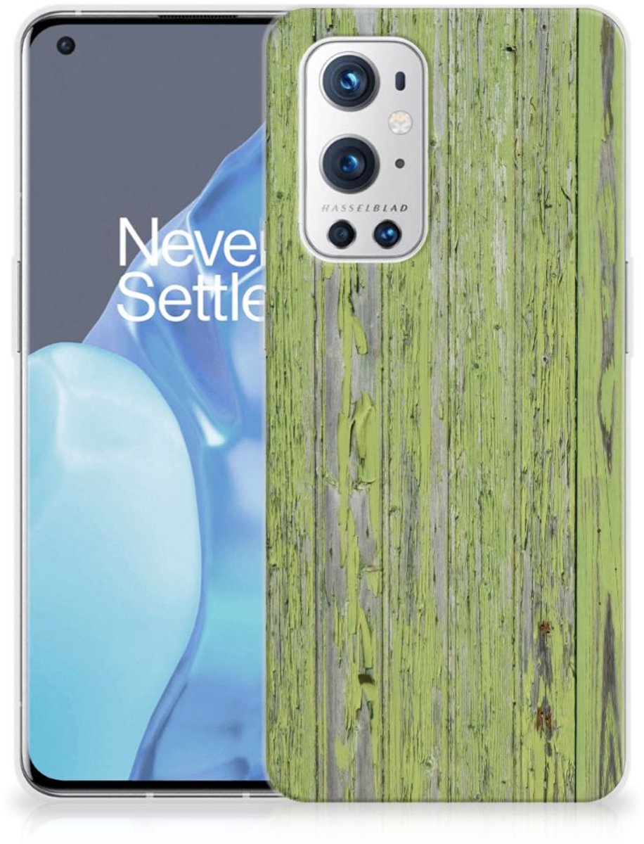 OnePlus 9 Pro Bumper Hoesje Green Wood