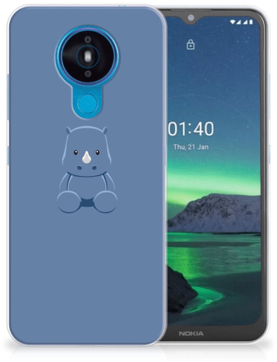 Nokia 1.4 Telefoonhoesje met Naam Baby Rhino