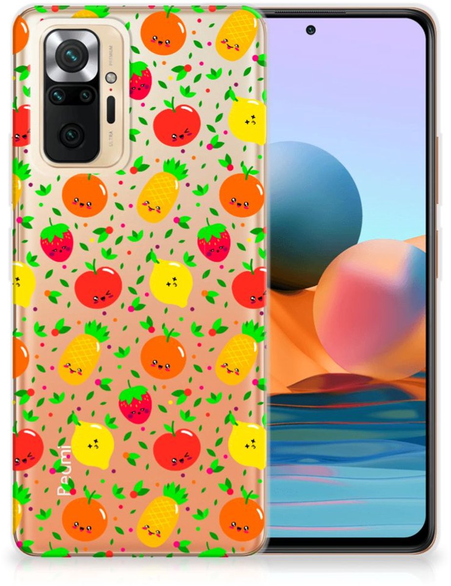 Xiaomi Redmi Note 10 Pro Siliconen Case Fruits