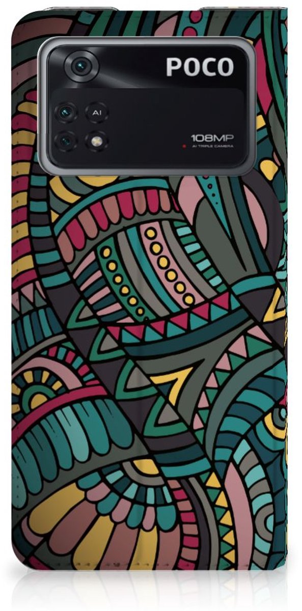 Poco X4 Pro 5G Hoesje met Magneet Aztec
