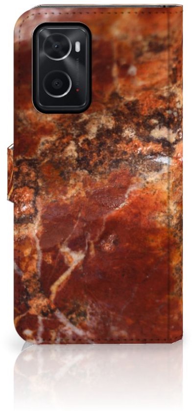 Coque Smartphone OPPO A76 | A96 Chemise Marron Marbre