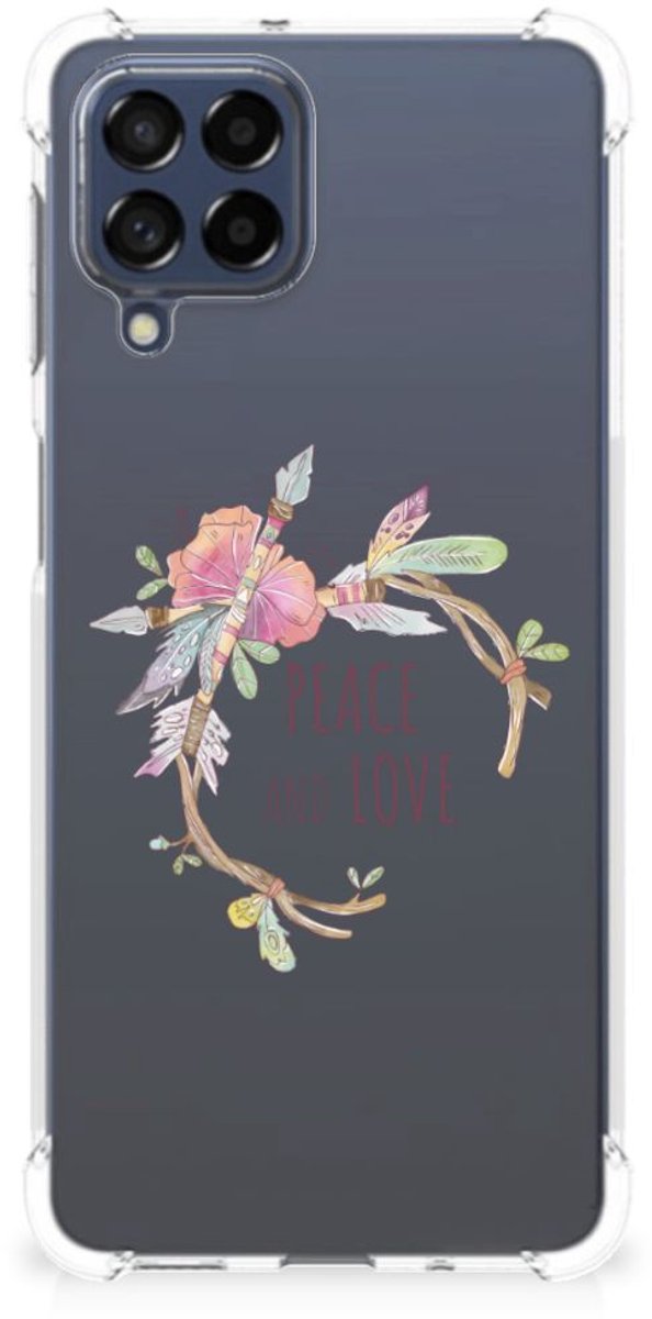 Samsung Galaxy M53 Stevig Bumper Hoesje Boho Text