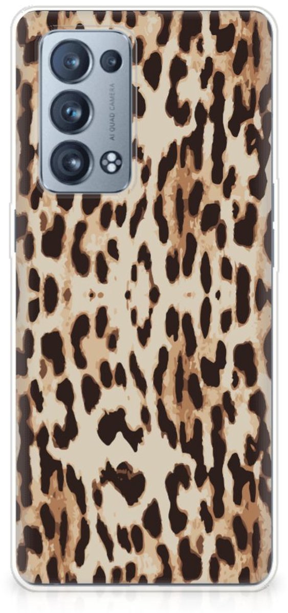 OPPO Reno 6 Pro Plus 5G TPU Hoesje Leopard