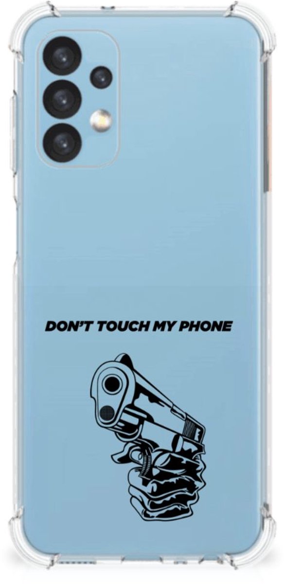 Samsung Galaxy A13 (4G) Anti Shock Case Gun Don't Touch My Phone