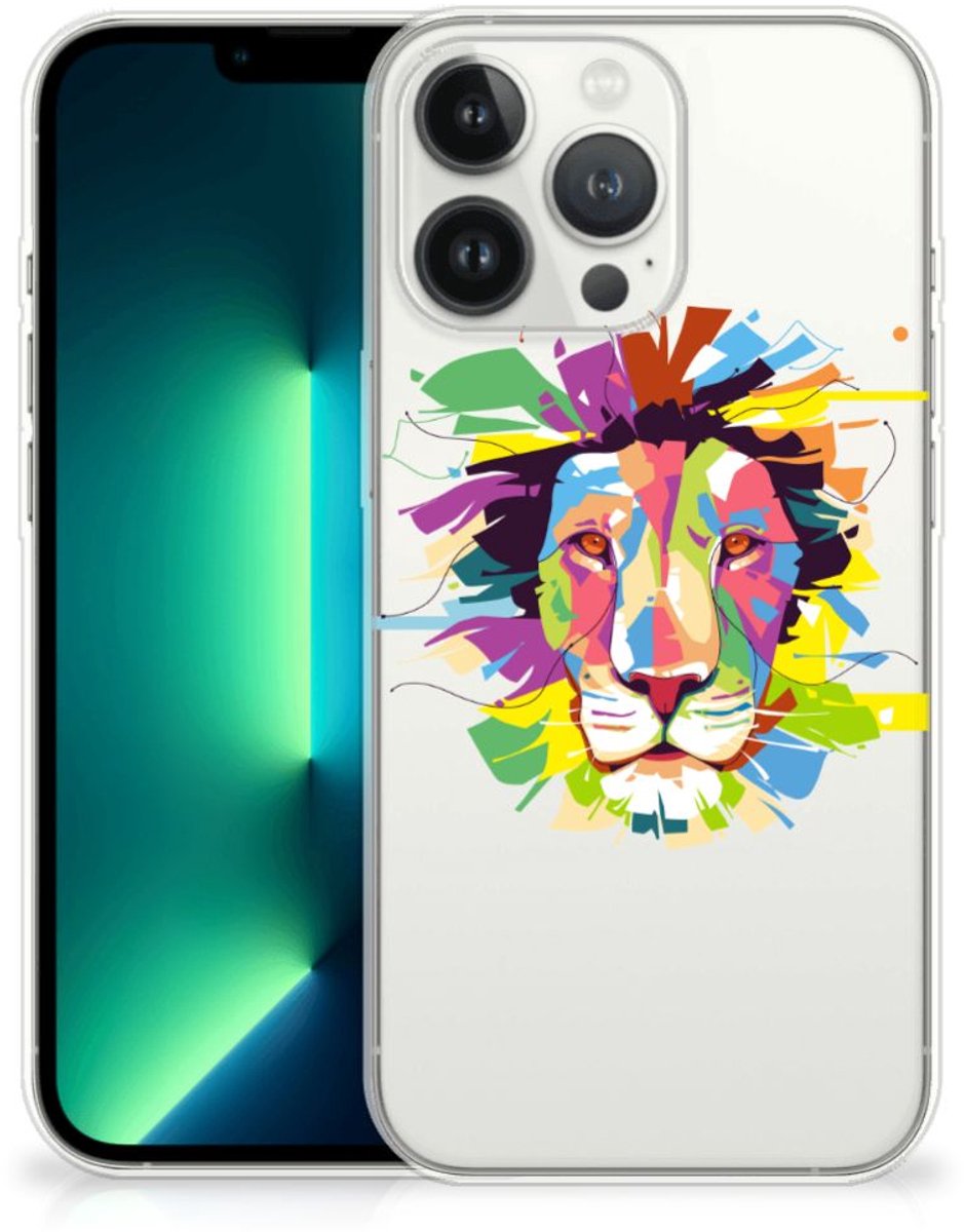 iPhone 13 Pro Max Telefoonhoesje met Naam Lion Color