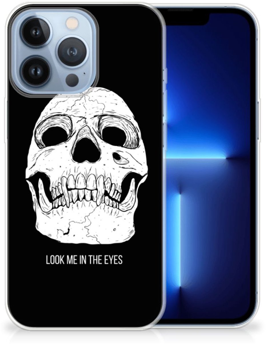Silicone Back Case Apple iPhone 13 Pro Skull Eyes
