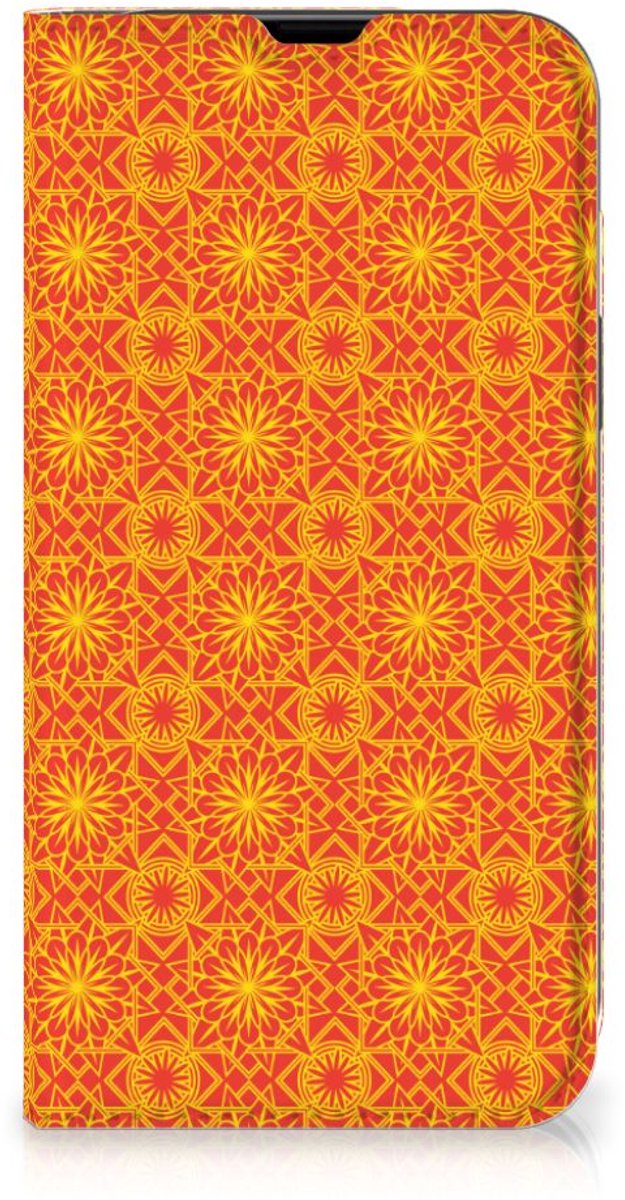 iPhone 13 Hoesje met Magneet Batik Oranje
