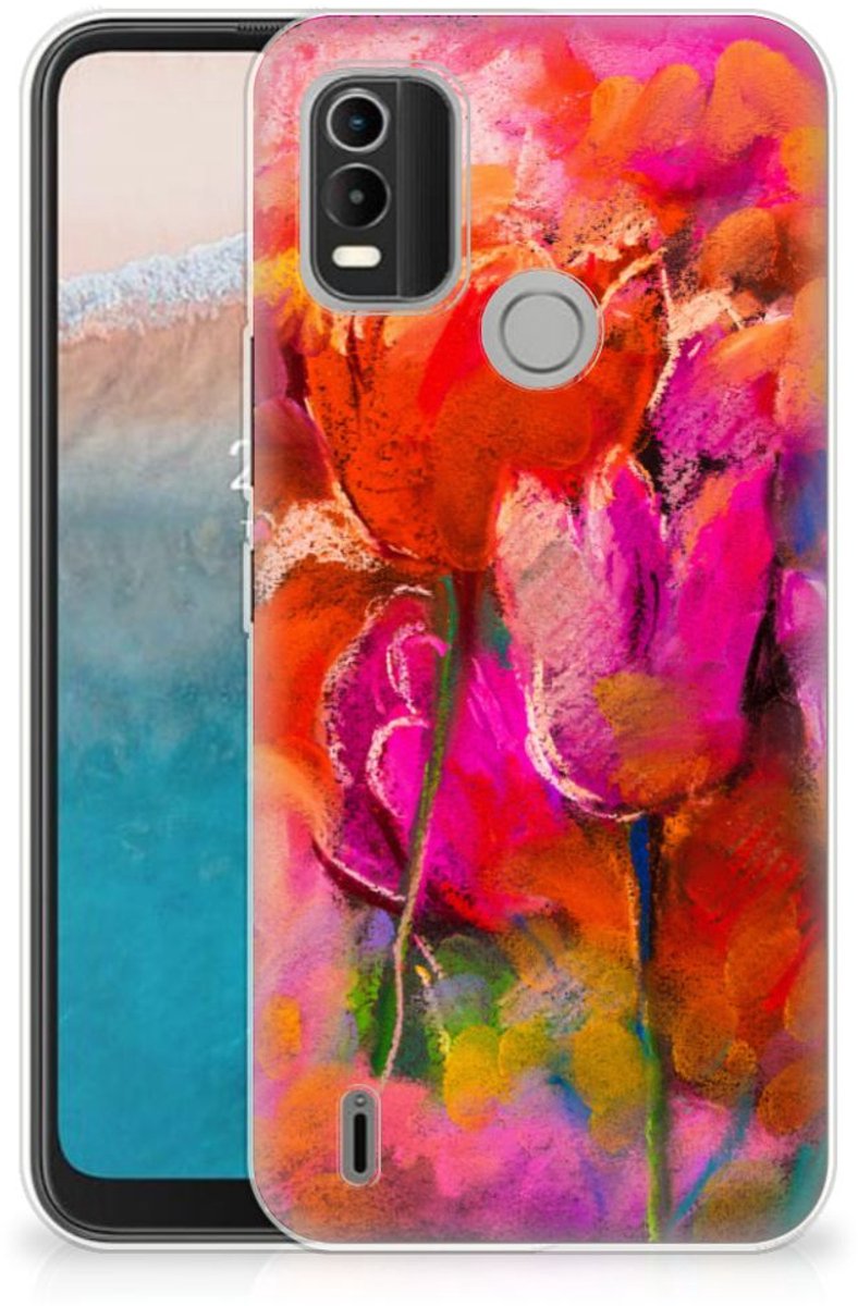 Hoesje maken Nokia C21 Plus Tulips