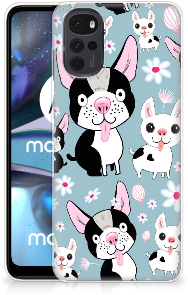 Motorola Moto G22 TPU Hoesje Hondjes