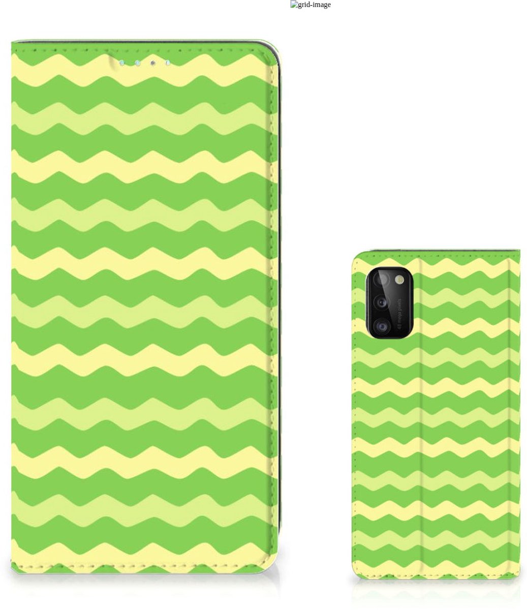 Samsung Galaxy A41 Hoesje met Magneet Waves Green