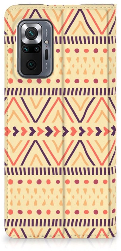 Étui pour téléphone portable Xiaomi Redmi Note 10 Pro Portefeuille Bookcase Aztec Yellow