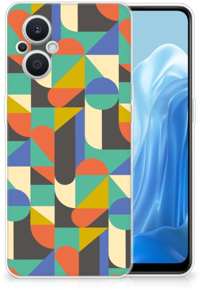 TPU Hoesje voor OPPO Reno8 Lite TPU bumper Funky Retro