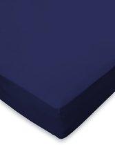 Bol.com Cinderella Hoeslaken Basic Katoen 180 x 200 Dark blue aanbieding