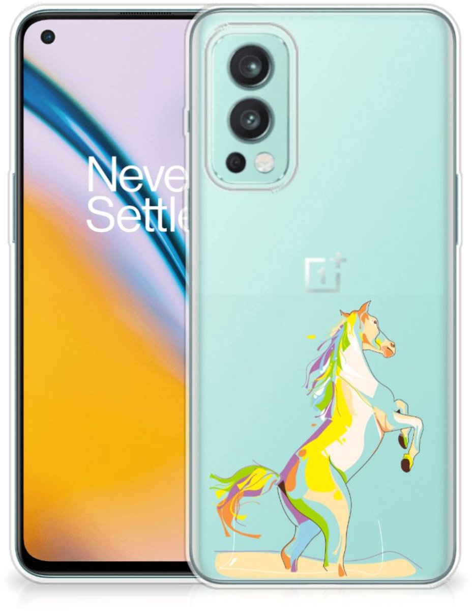 OnePlus Nord 2 5G Telefoonhoesje met Naam Horse Color