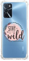 Back Cover voor OPPO A16 | A16s | A54s Stevig Bumper Hoesje Boho Stay Wild