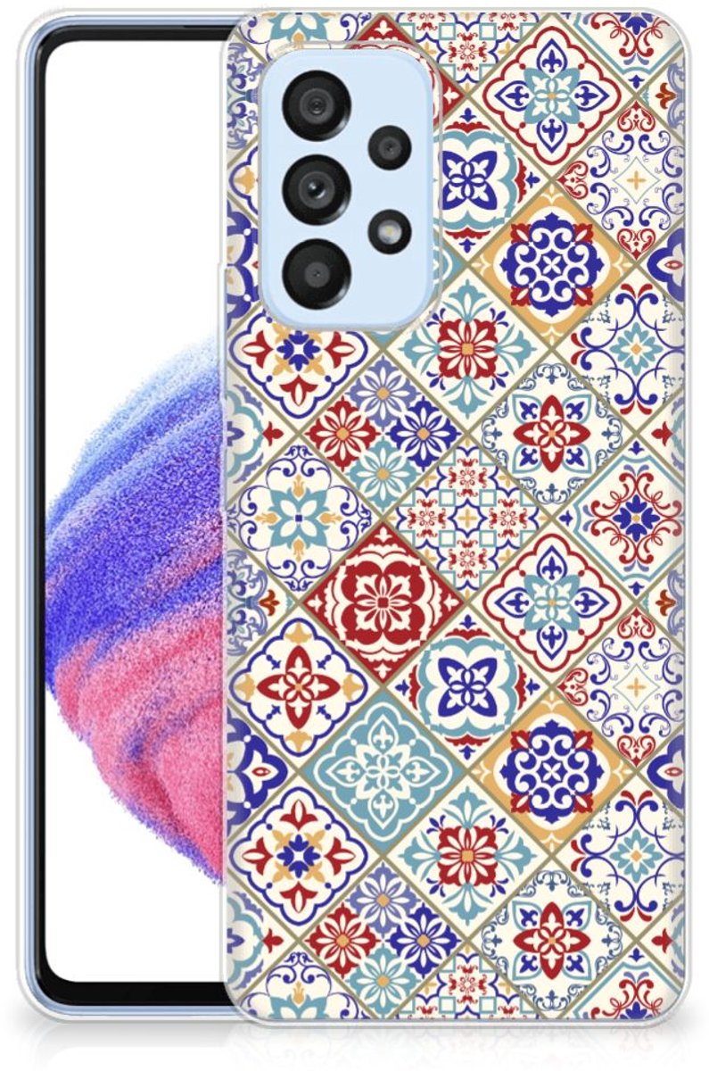 Samsung Galaxy A53 5G TPU Siliconen Hoesje Tiles Color