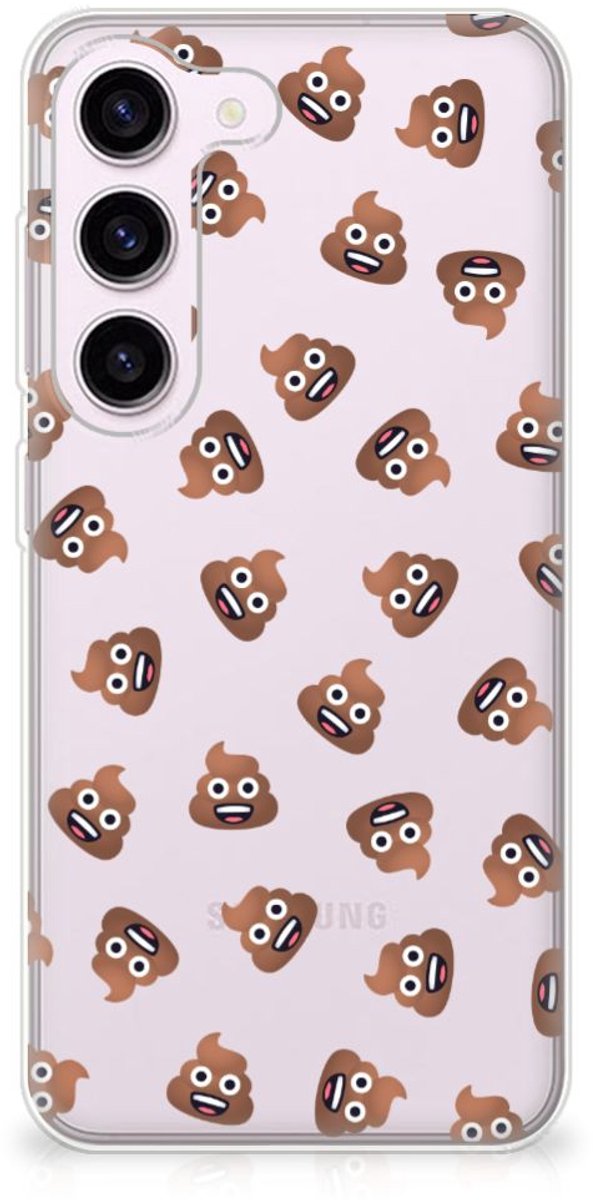 TPU bumper voor Samsung Galaxy S23 Poep Emojis