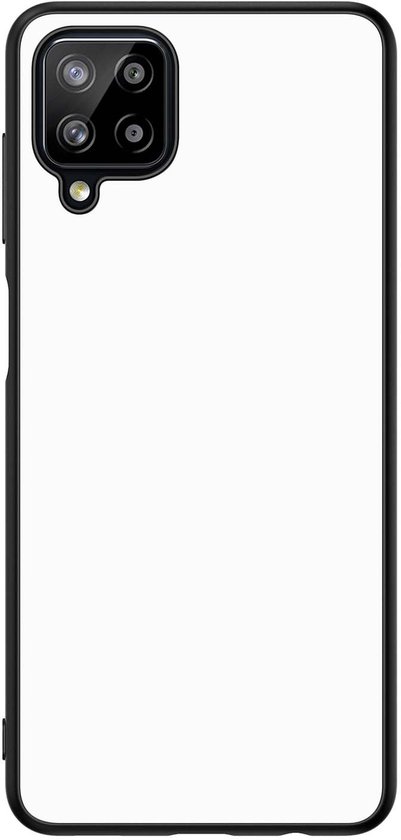 Coque Arrière Samsung Galaxy A12 Zwart/ Blanc