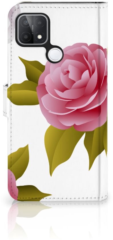 Couverture personnalisée Téléphone Case OPPO A15 Coque Des Roses cadeau de Mariage