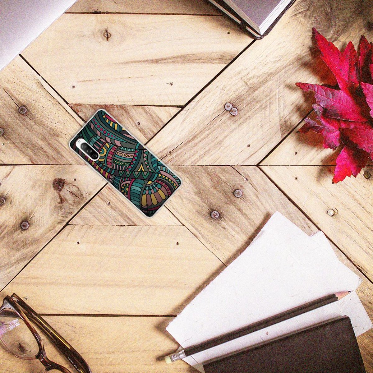 Back Cover voor Sony Xperia 10 III TPU bumper Aztec