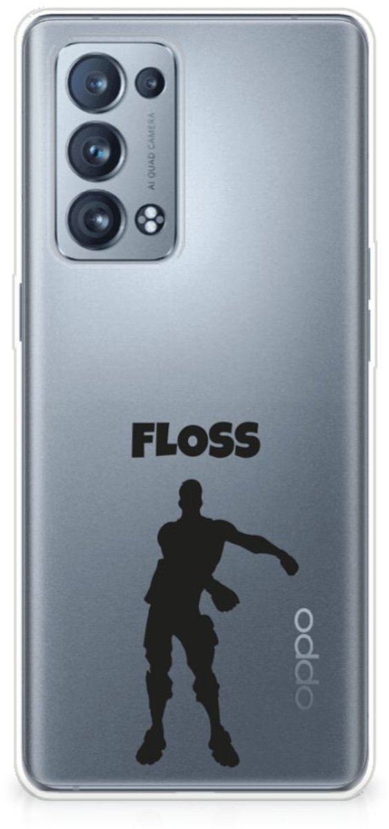 OPPO Reno 6 Pro Plus 5G Telefoonhoesje met Naam Floss