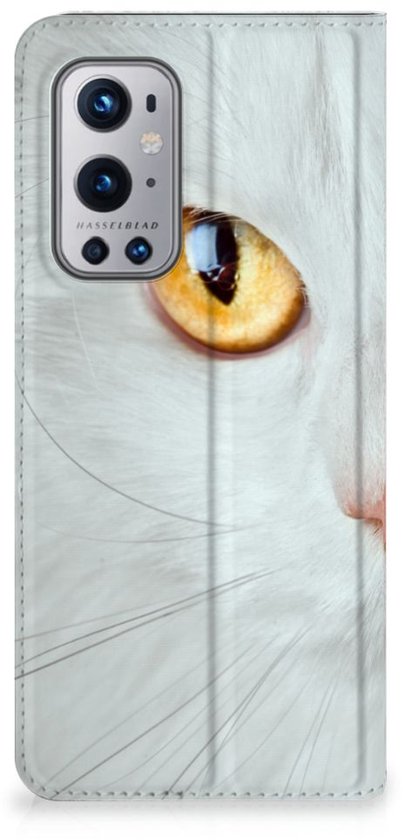 Couverture de OnePlus 9 Pro Smart Case Chat Witte