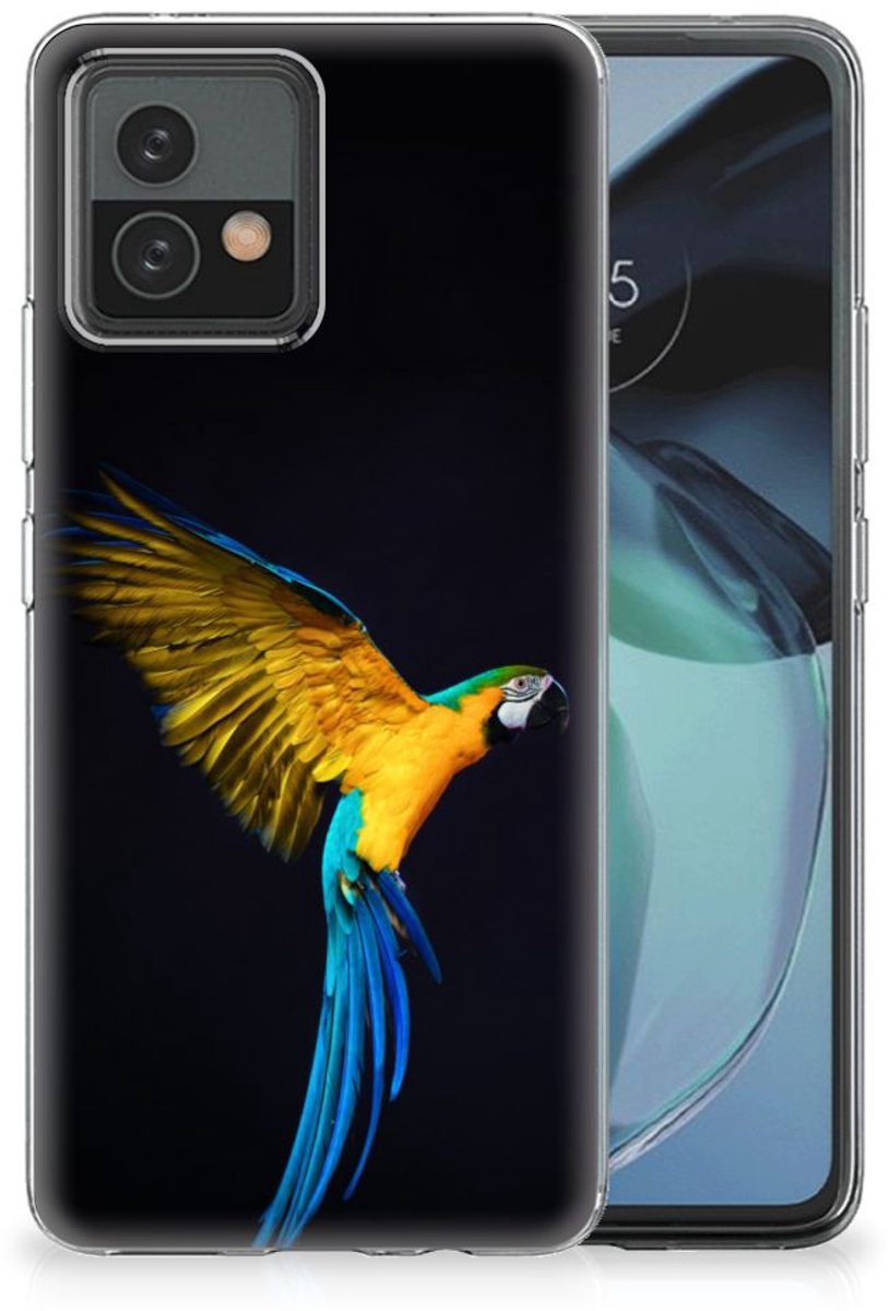 Motorola Moto G72 TPU Hoesje Papegaai