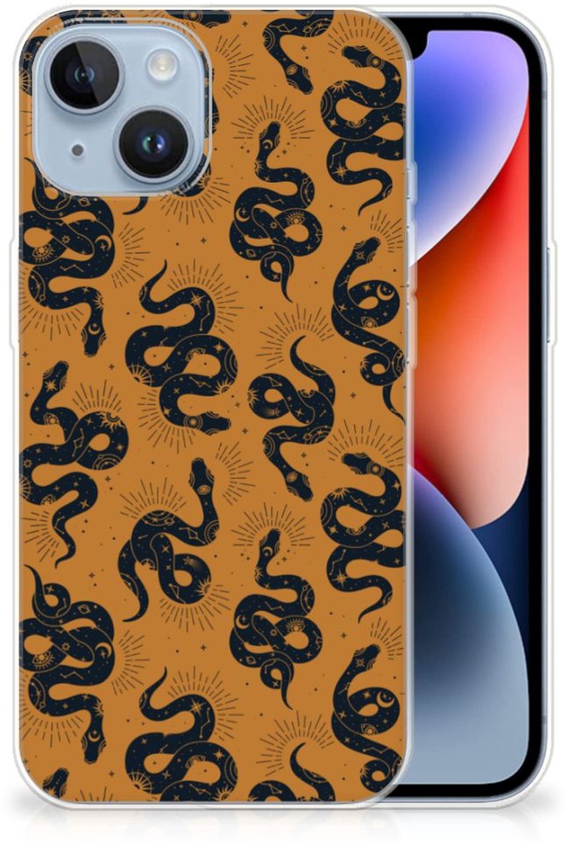 TPU Hoesje voor Apple iPhone 14 Snakes