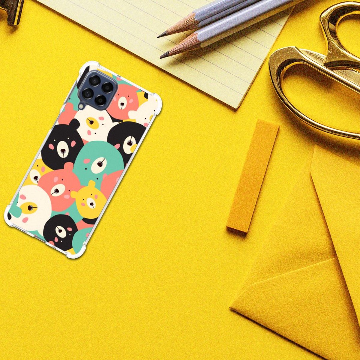 Back Cover voor Samsung Galaxy M53 Stevig Bumper Hoesje Bears