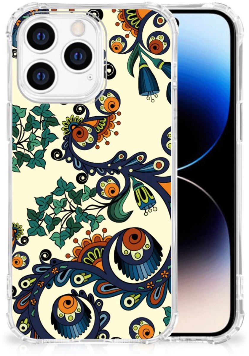 Anti Shock Case iPhone 14 Pro Barok Flower