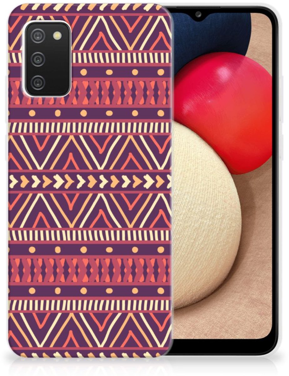Samsung Galaxy A02s TPU bumper Aztec Paars