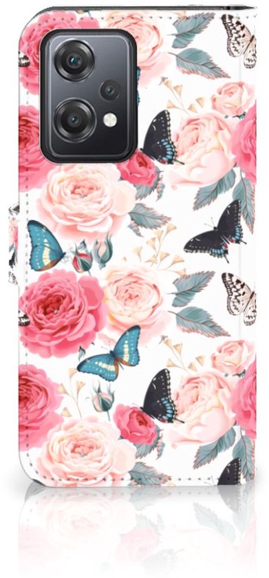 Coque OnePlus Nord CE 2 Lite Housse Coque pour Roses Papillon