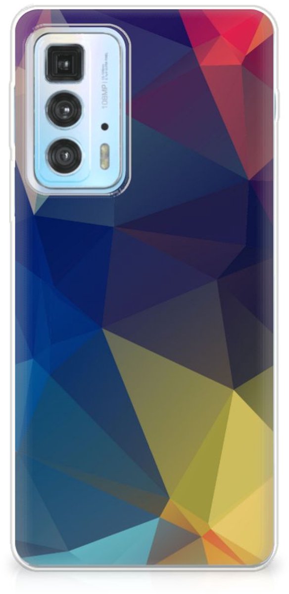 Motorola Edge 20 Pro TPU Hoesje Polygon Dark