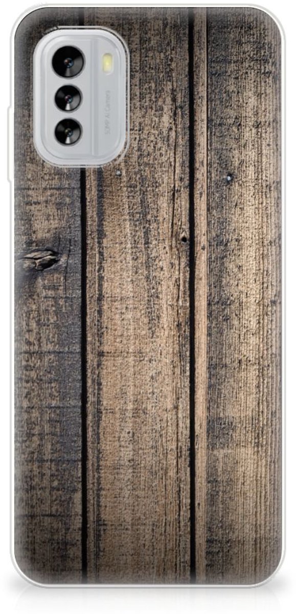 Nokia G60 Bumper Hoesje Steigerhout