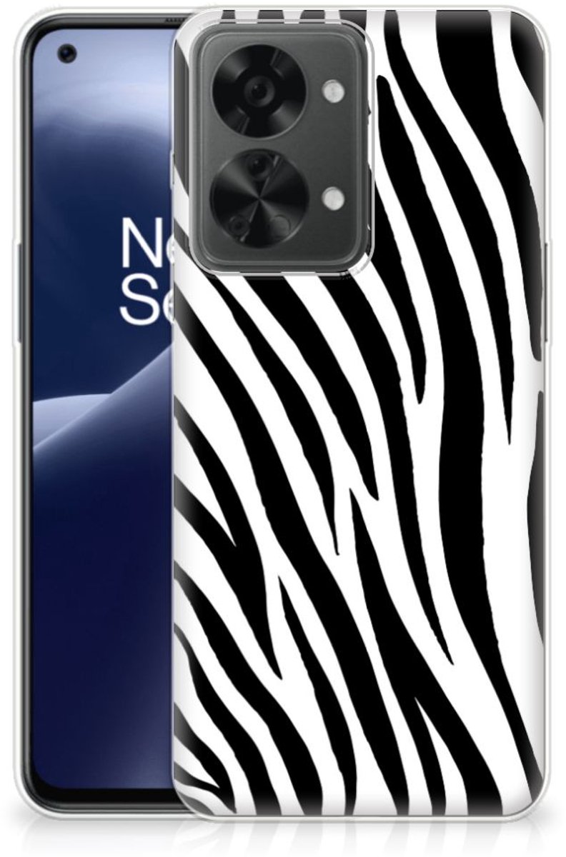 OnePlus Nord 2T TPU Hoesje Zebra