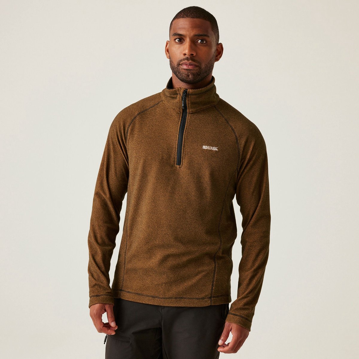 Fleece Heren Hiking Oranje