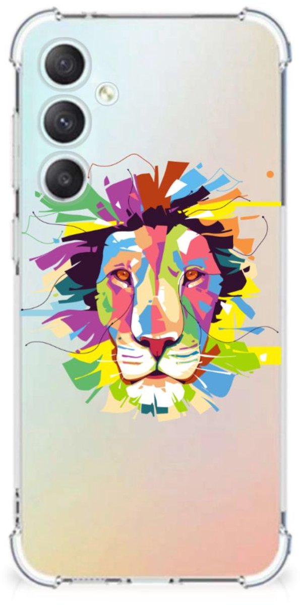 Samsung Galaxy S23 FE Stevig Bumper Hoesje Lion Color