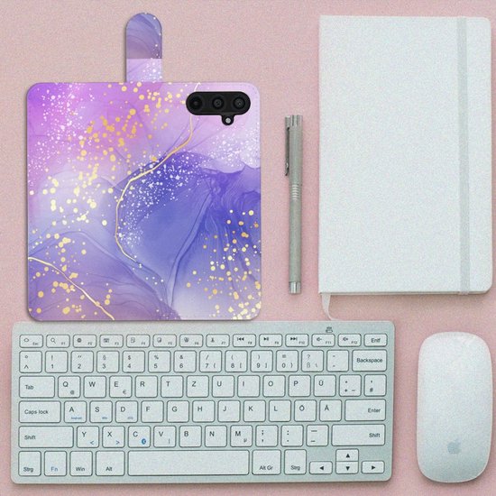 Coque adaptée au Samsung Galaxy M54 Aquarelle Violet
