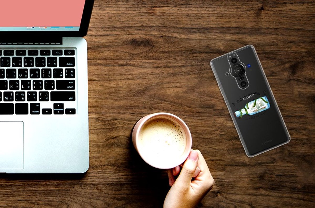 Sony Xperia Pro-I Telefoonhoesje met Naam Boho Bottle