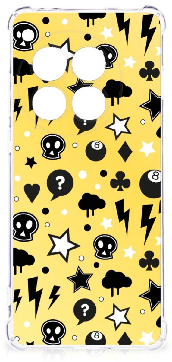 TPU Case Anti-Shock voor Extreme Case OnePlus 12 Punk Geel