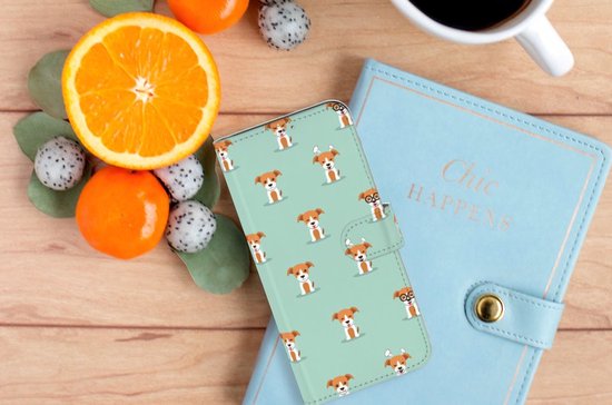 Étui pour Smartphone OPPO A15 Bookcase Pups