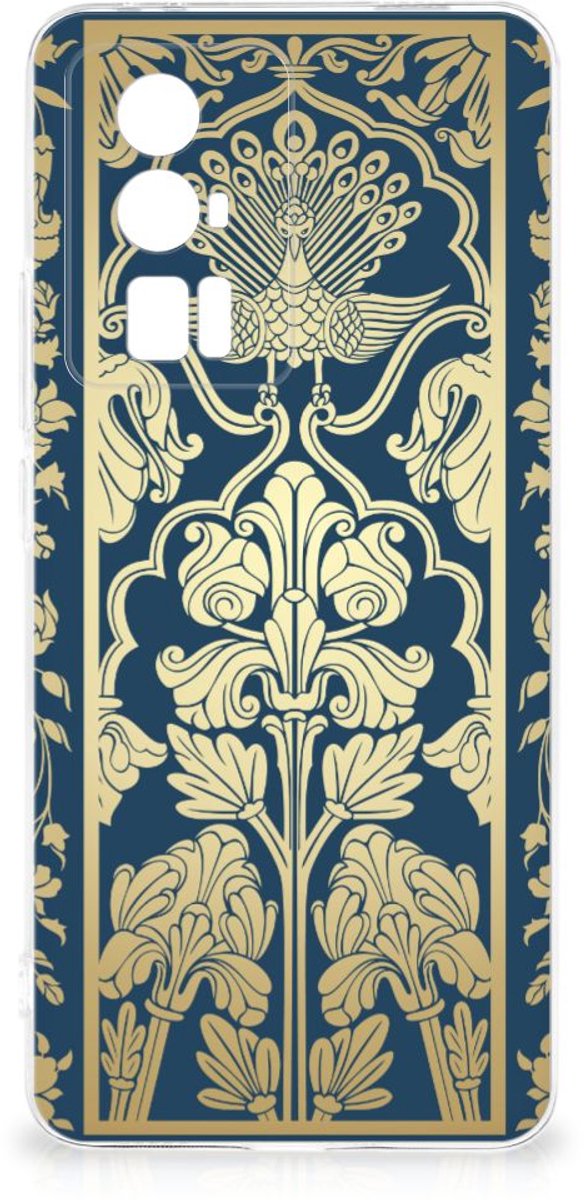 Xiaomi Poco F5 Pro TPU Case Beige Flowers