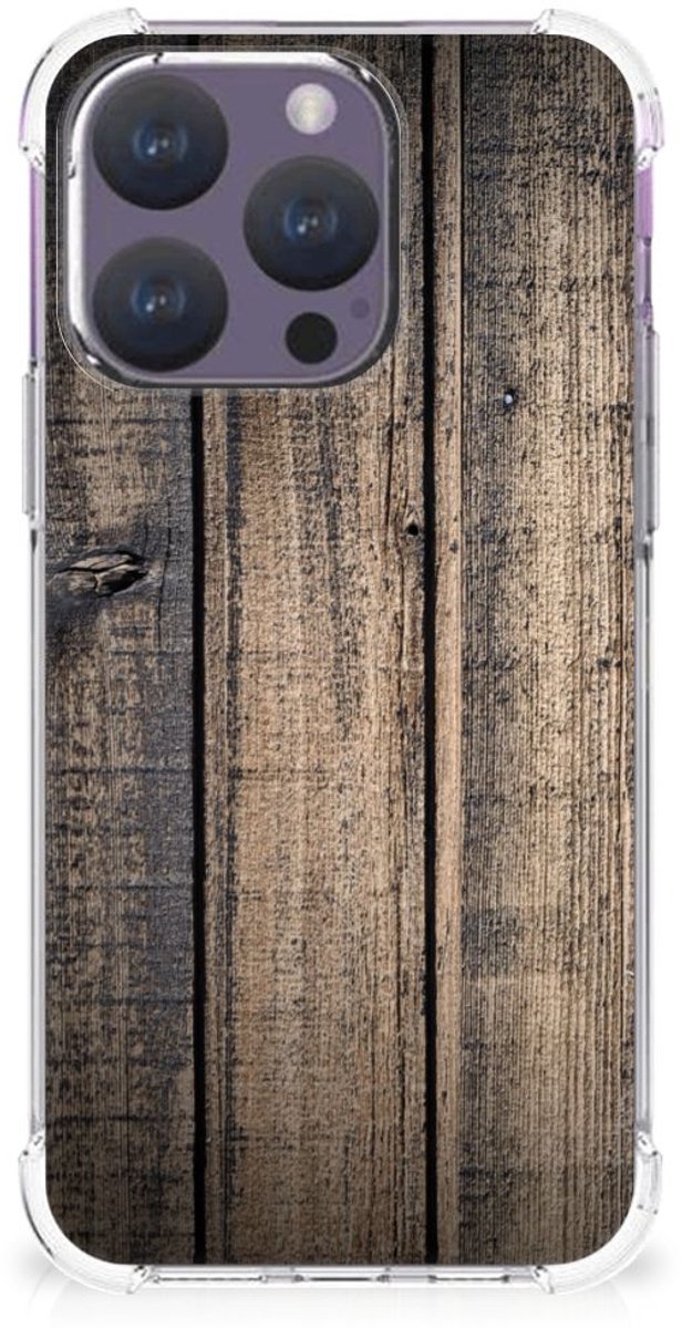 iPhone 15 Pro Stevig Telefoonhoesje Steigerhout