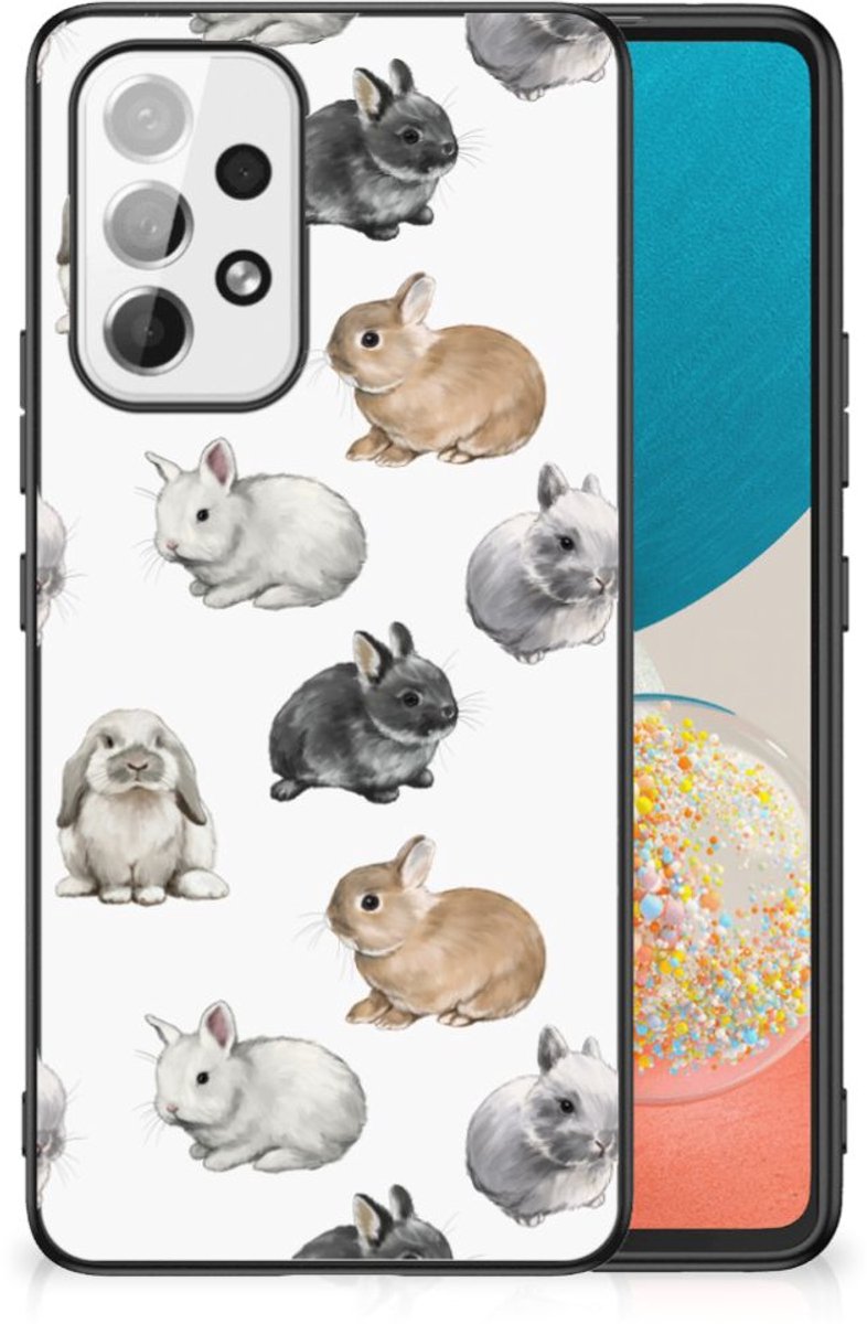 Dierenprint Telefoonhoesje voor Samsung Galaxy A53 Konijntjes