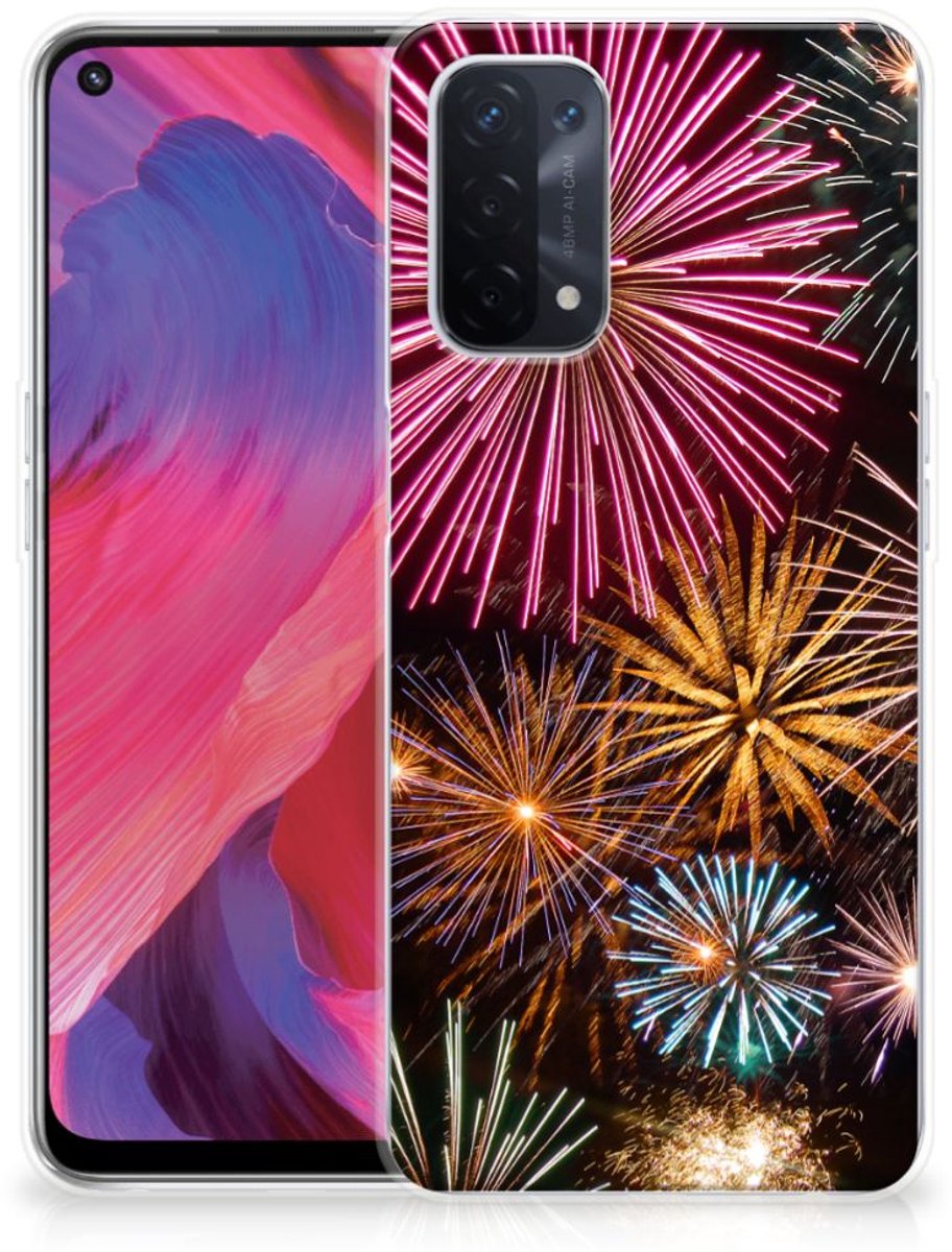 OPPO A93 5G Silicone Back Cover Vuurwerk