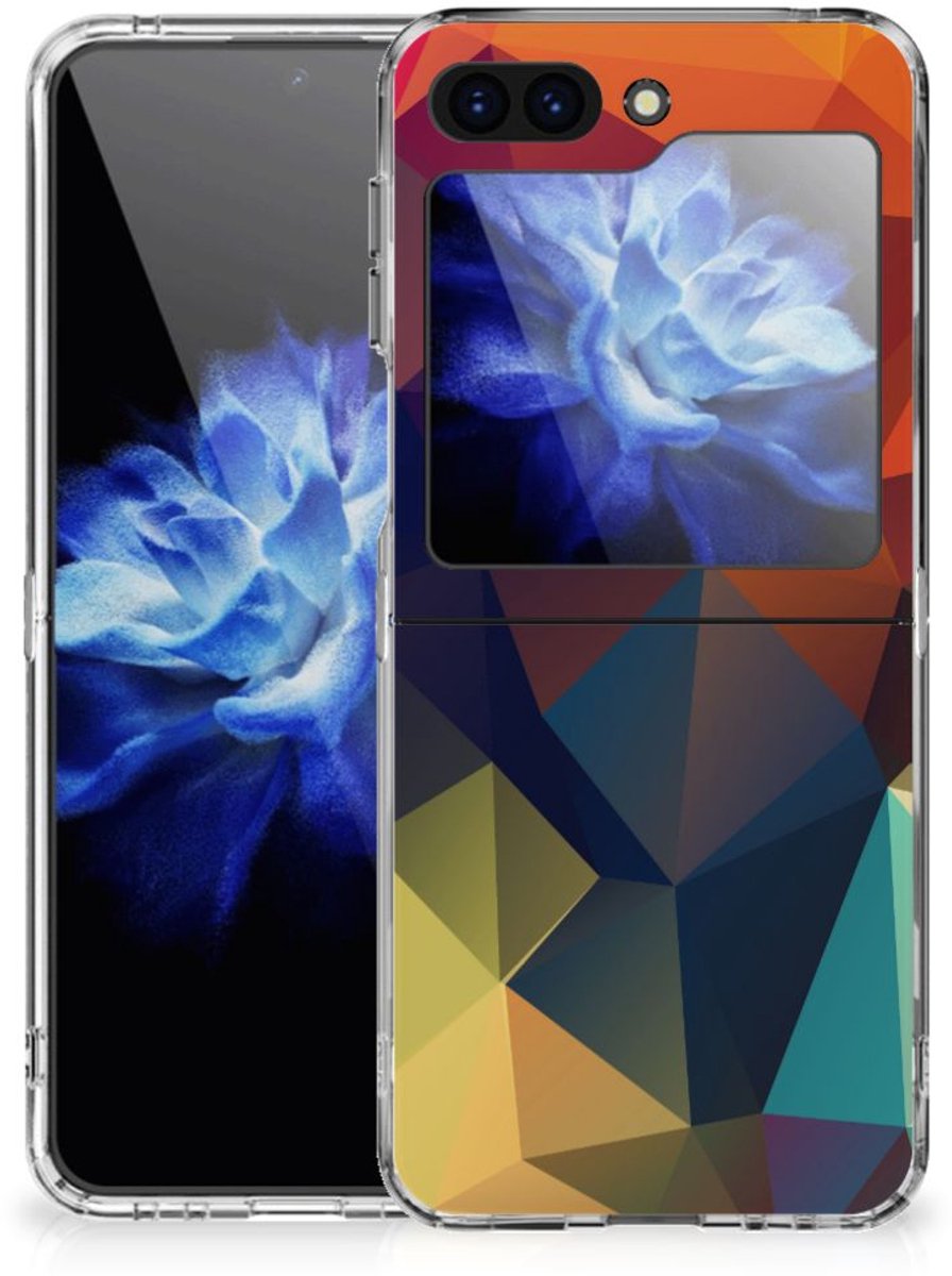 Samsung Galaxy Z Flip 5 TPU Hoesje Polygon Color