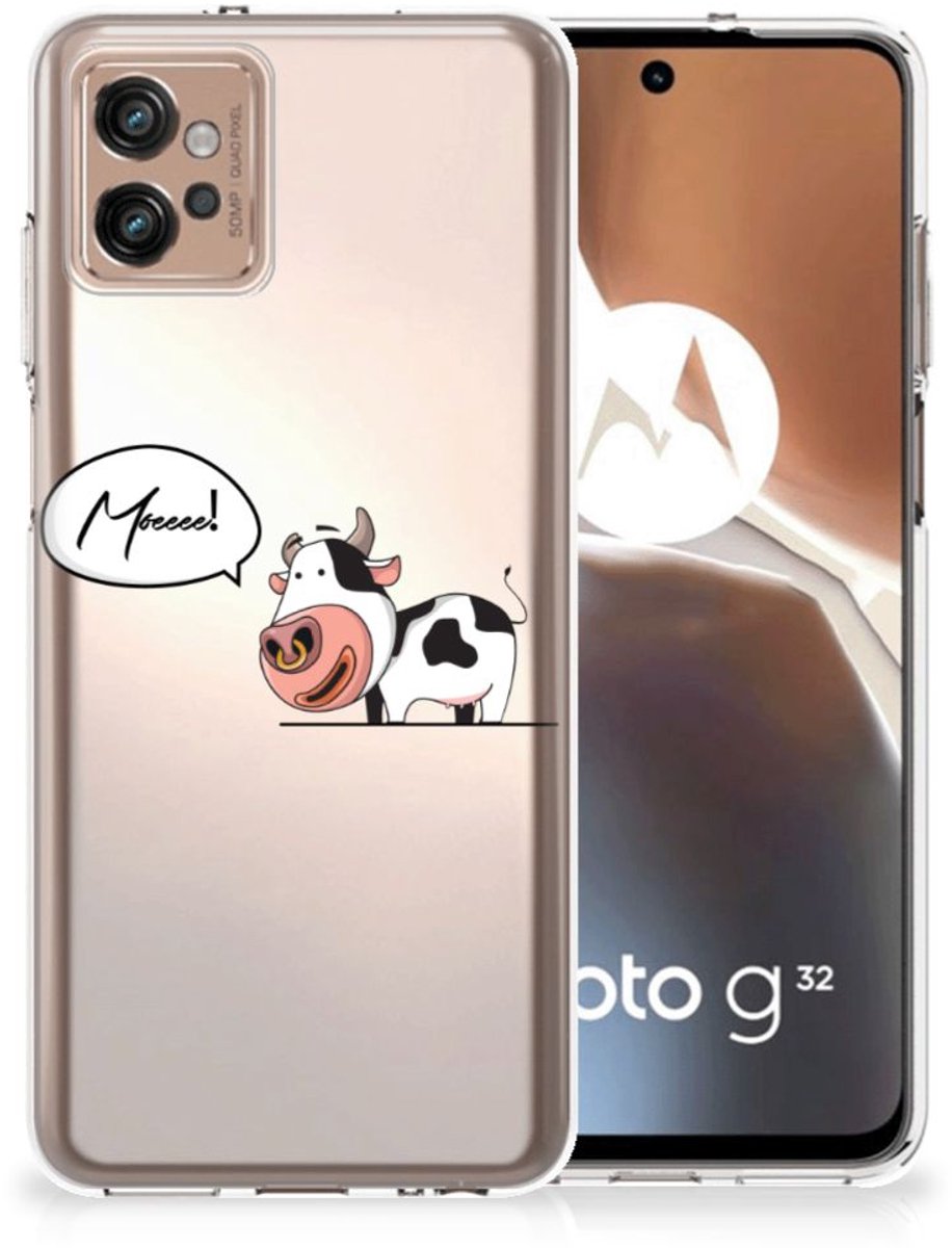 Motorola Moto G32 Telefoonhoesje met Naam Cow
