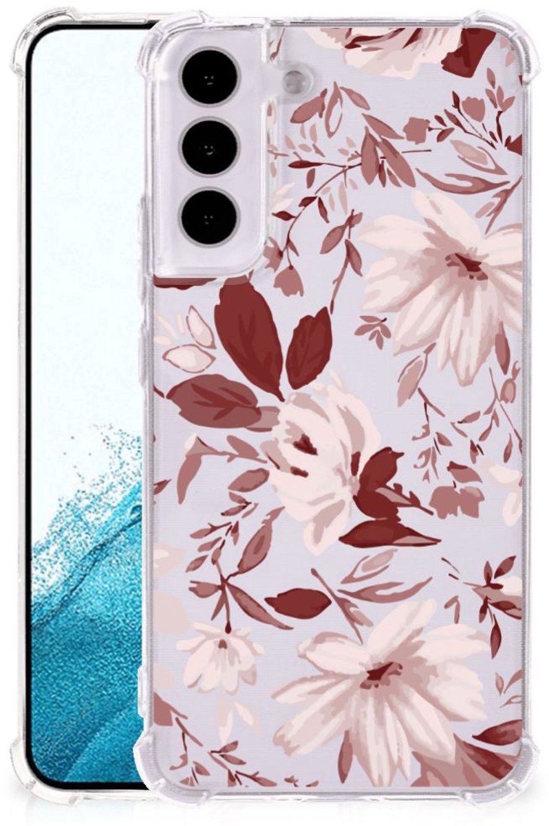 Back Cover Samsung Galaxy S22 Watercolor Flowers